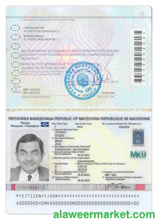 Macedonia passport